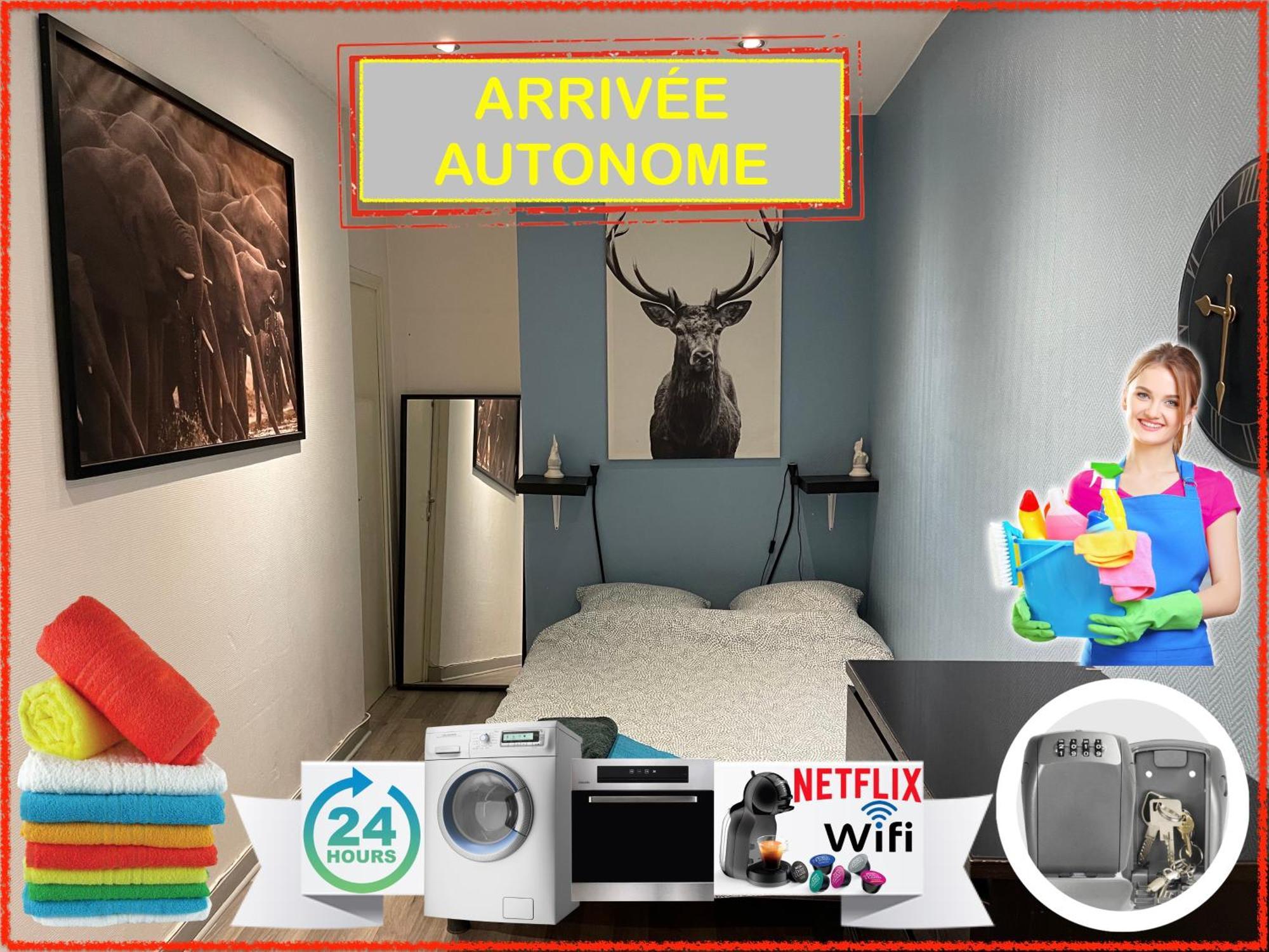 010 Chic & Cosy F1 29m2 Hypercentre Wifi Smart Tv Netflix Apartment Saint-Etienne (Loire)